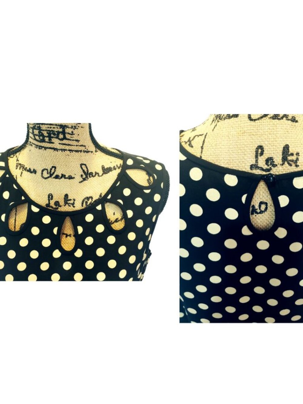 Kate Spade New York 'Rainey' Polka Dot Fit and Flare Dress - Picture 3 of 6